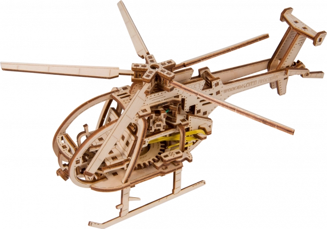 Wooden City 3D Puzzle Helicopter