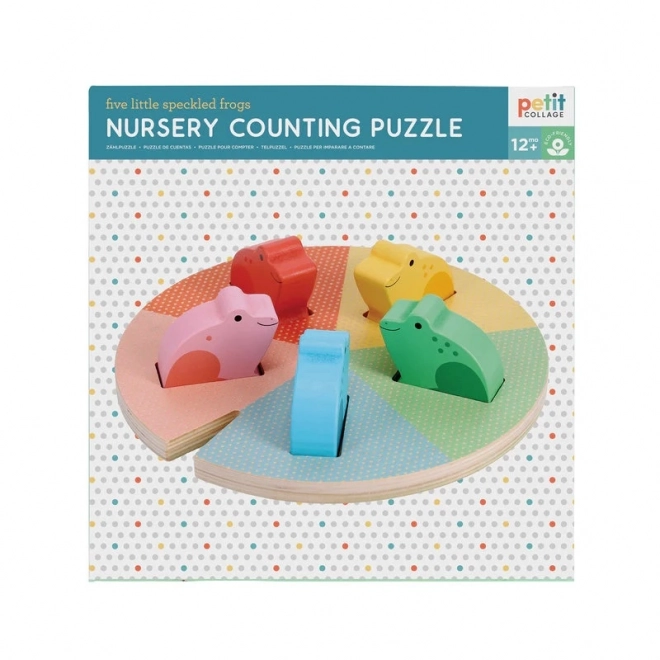 Wooden Counting Preschool Game: Little Spotted Frogs