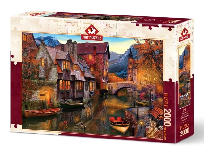 Houses by the Waterway 2000 Piece Puzzle