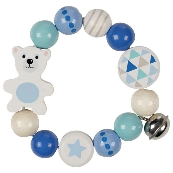 Flexible Rattle Ring with Polar Bear