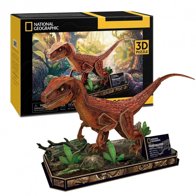 3D Puzzle Velociraptor by National Geographic