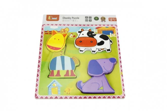 Wooden Puzzle - Farm Animals