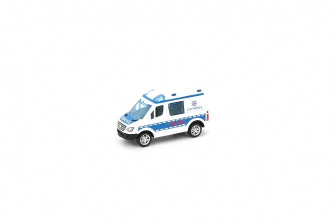 Auto polizia/ambulanza in metallo