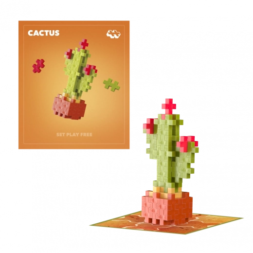 Plus-Plus Flowers Cactus – creative building set