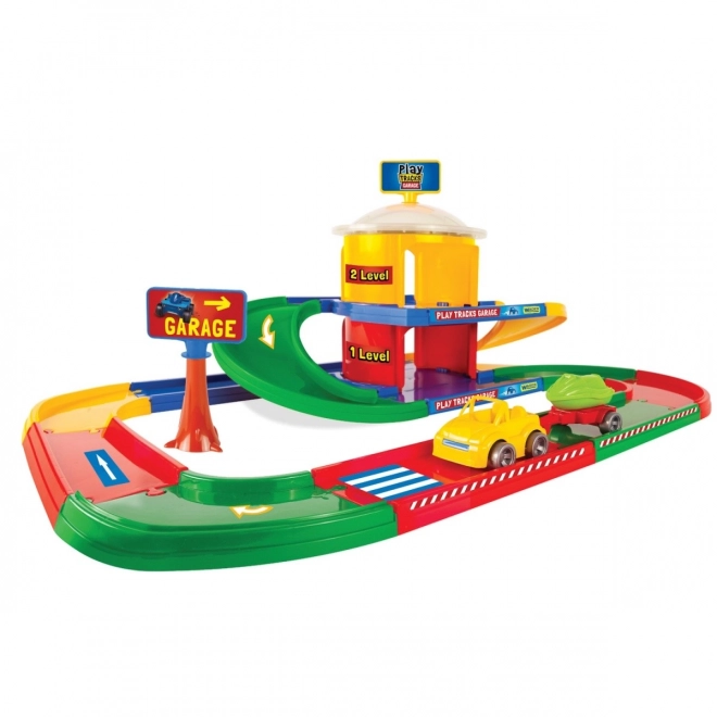 Play Tracks Garage Two-Level Set