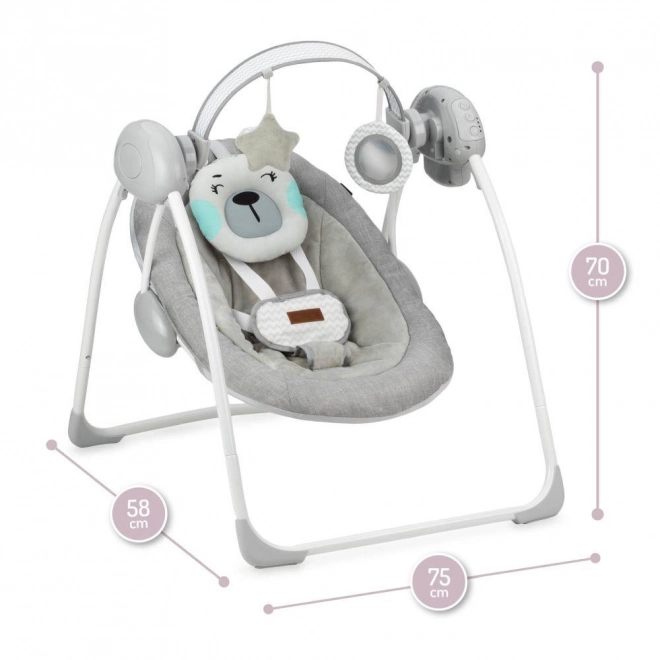 MoMi LISS Baby Rocker with Melodies - Blue Bear