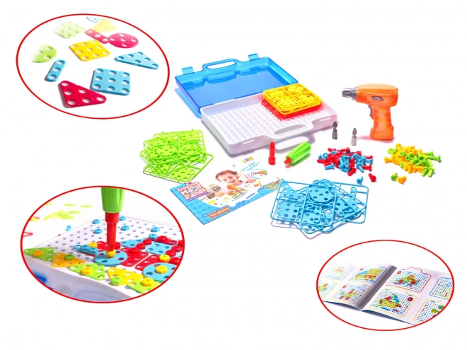 Creative Building Blocks with Drill Set