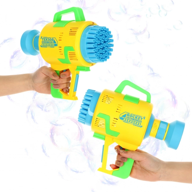 Automatic Bubble Blower Gun with Lights - Yellow