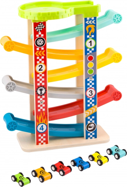 Tooky Toy Barevná skluzavka pro auta