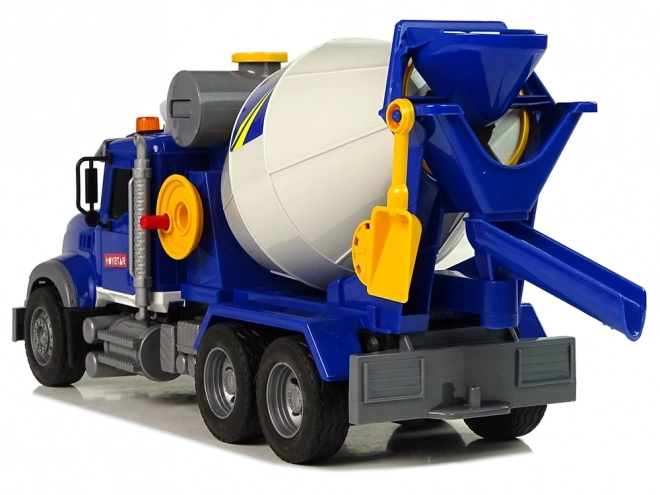 Blue Rotating Cement Mixer with Lights and Sounds