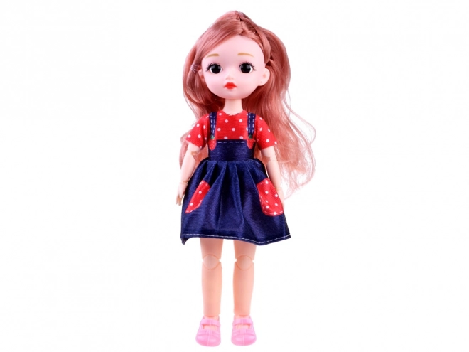 Charming Doll with Movable Limbs and Long Hair