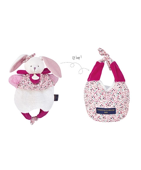 Doudou Bunny in Bag 3-in-1