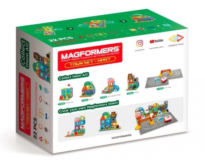 Magnetic Blocks City Set - Market