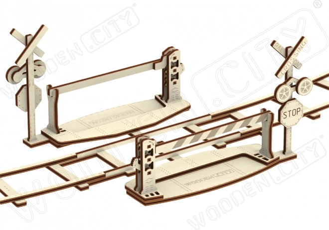 Wooden 3D Round Train Track Puzzle