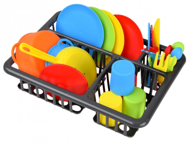 Complete Dish Set with Rack