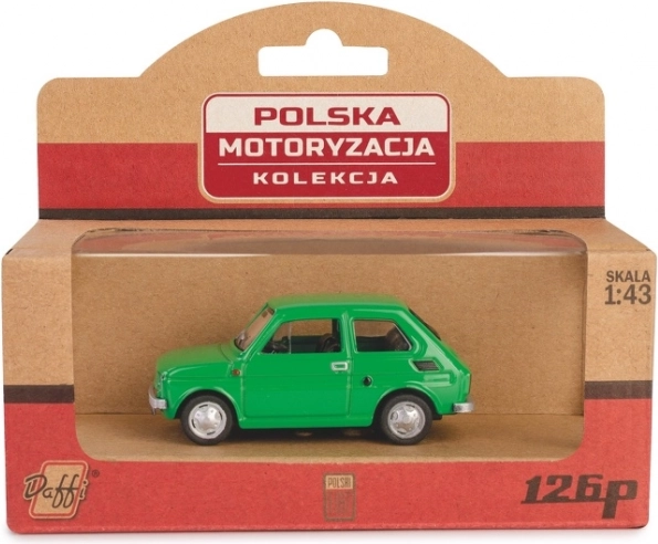 kovinski model fiat 126p maluch 1:43 – zelen