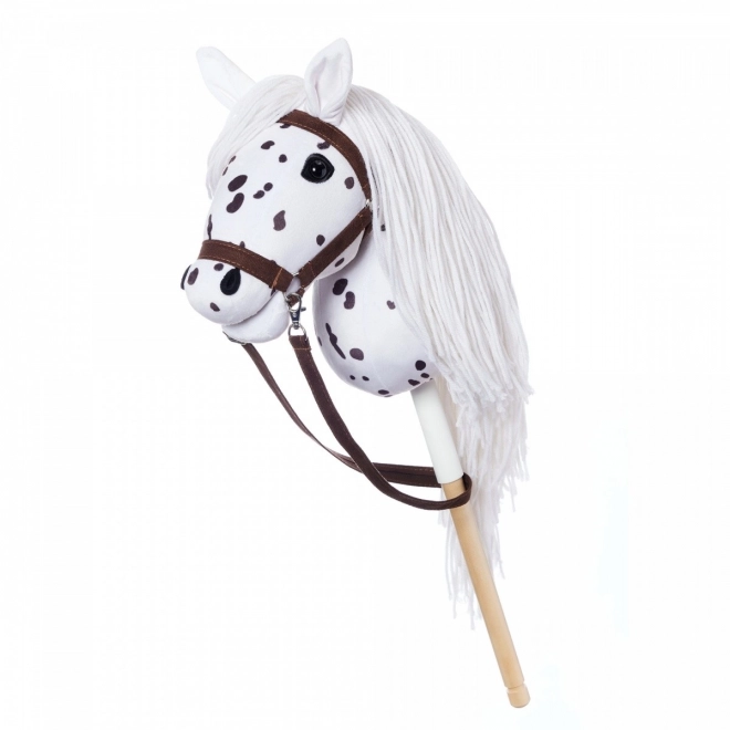 Hobby Horse Stick from HOPPIHORSE Sport Edition in White Leopard Color
