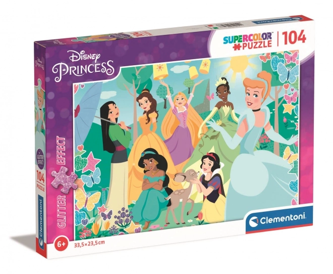 Glitter Disney Princess Garden Puzzle 104 Pieces