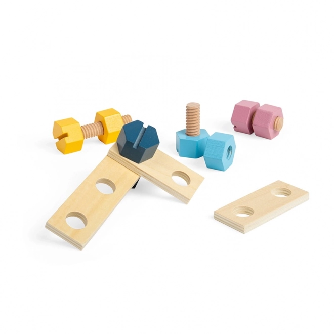 Wooden Nuts and Bolts Set