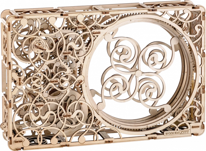 Mehanska slika - lesena 3D sestavljanka