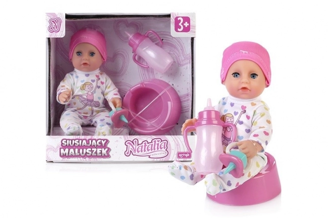 Doll Natalia Peeing Baby 17 cm