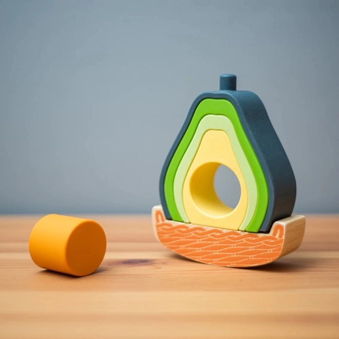 Avocado Balancing Stacker Toy