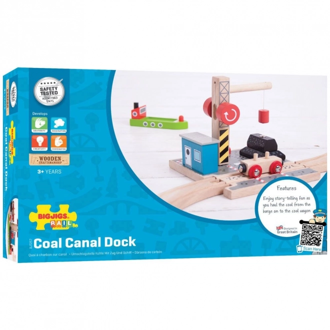 Bigjigs Rail Coal Dock with Crane