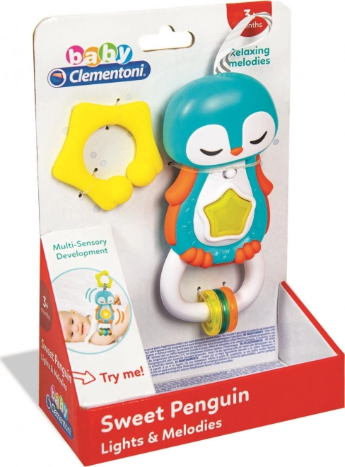 Interactive Baby Rattle Sweet Penguin