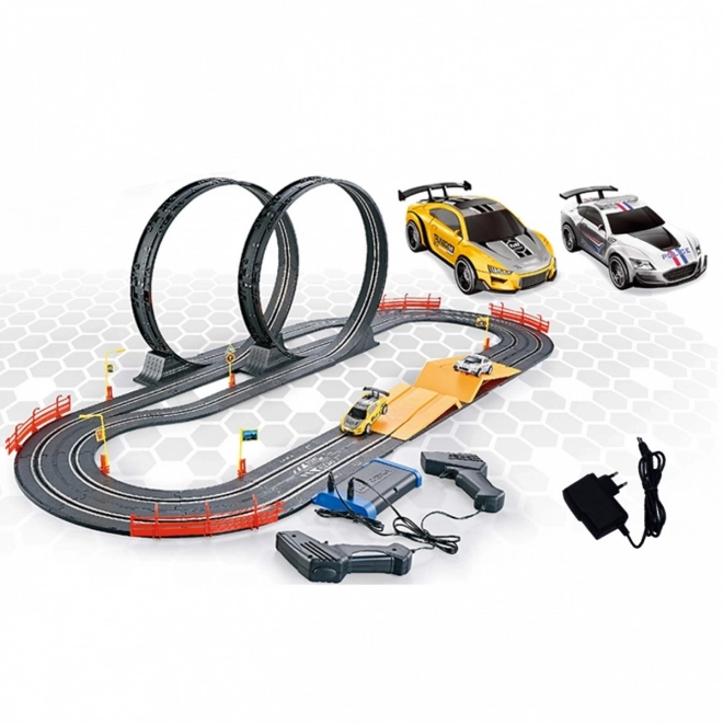Race track with 2 loops