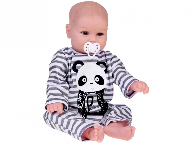 Charming Boy Doll in Panda Outfit