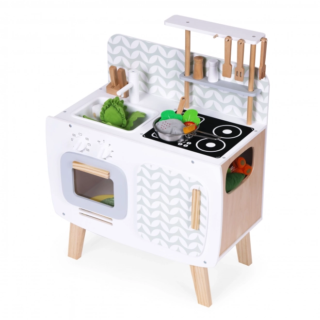 Wooden Play Kitchen Set for Kids by Ecotoys