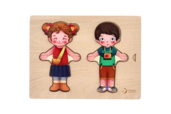 Wooden Dress-Up Puzzle for Boys and Girls