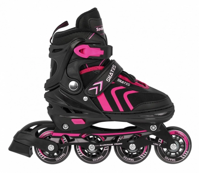 4-in-1 Kids Skates Rollers Ice Skates Pink Size 29-33