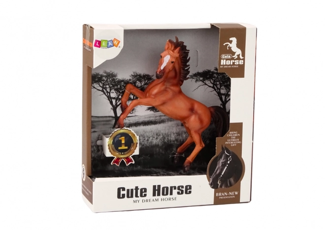 Standing Brown Horse Figurine