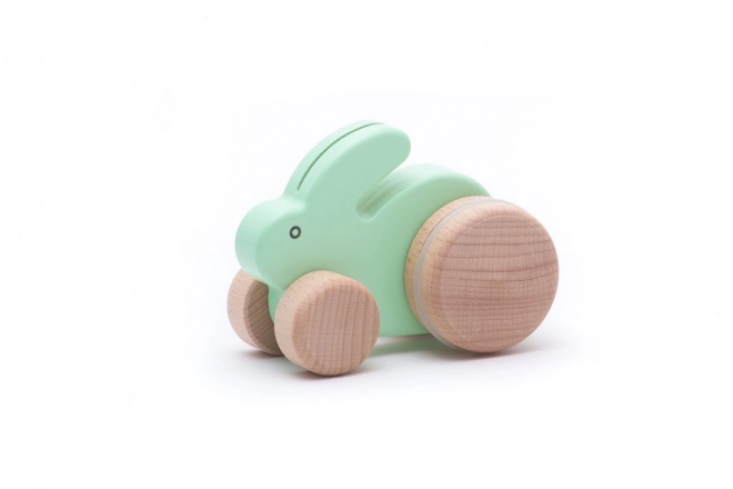 Little Green Wooden Bunny