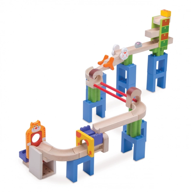 Wonderworld Wooden Marble Track - Cat and Mouse