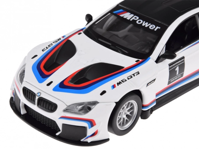 Metal Sport Model Car BMW M6 GT3 1:32 Scale with Light and Sound