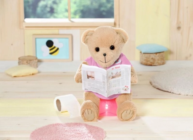 Baby Born Teddy Bear with Pink Outfit