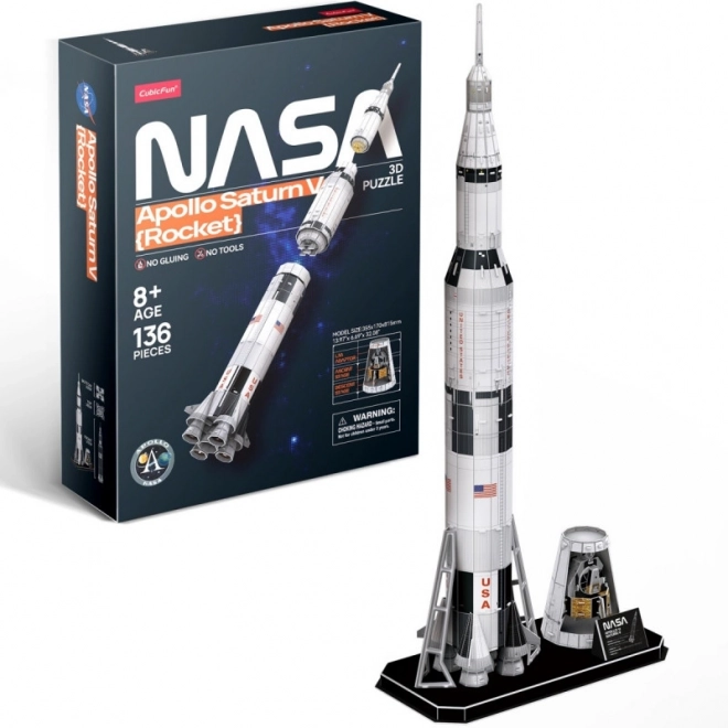 Apollo Saturn V 3D Rocket Puzzle