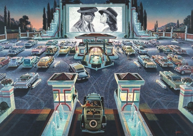 Drive-in Theater Jigsaw Puzzle 1000 Pieces