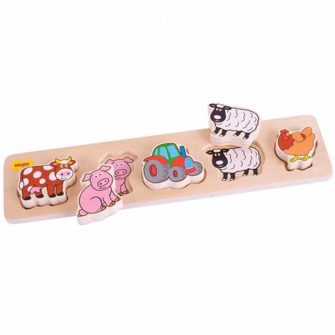 Bigjigs Baby Wooden Farm Puzzle