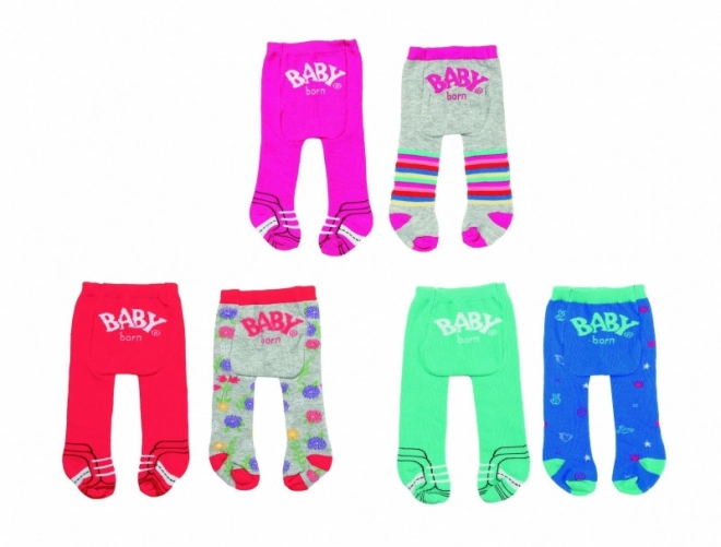 Tights for Baby Born Dolls 2-Pack