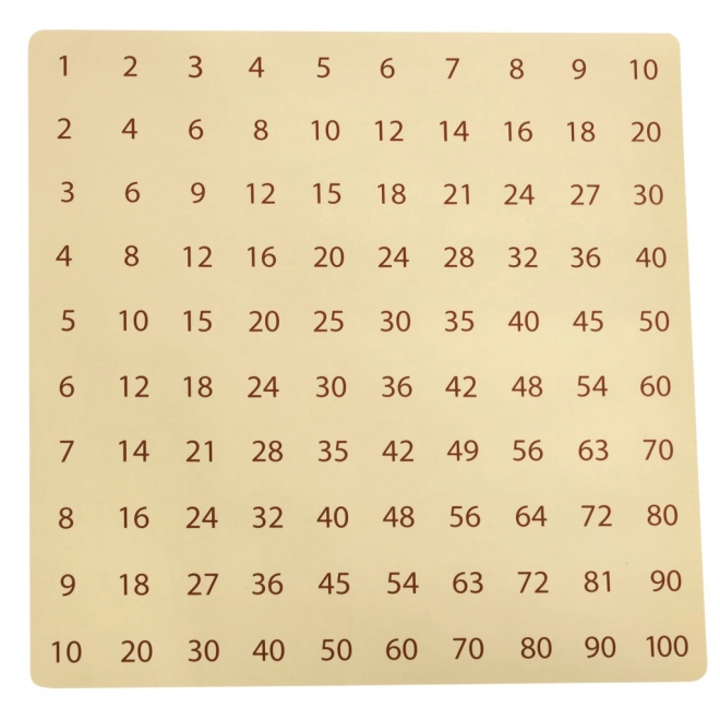 Educational Wooden Multiplication Board Game