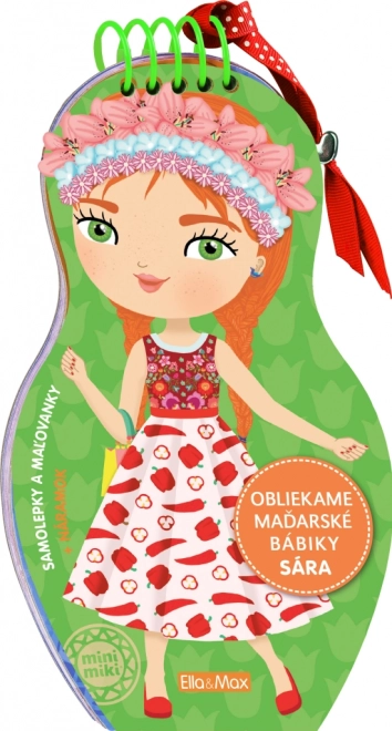 Obliekame maďarské bábiky Sára – Maľovanky