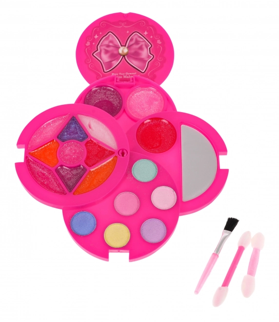 Children's Makeup Kit with Pink Cosmetic Bag