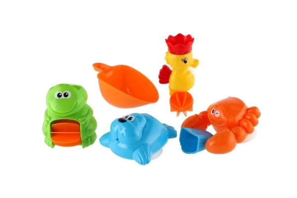 Colorful Water Wheel Bath Toy with Animals