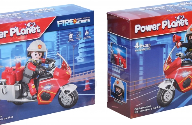 Set di Costruzione Vigile del Fuoco su Moto