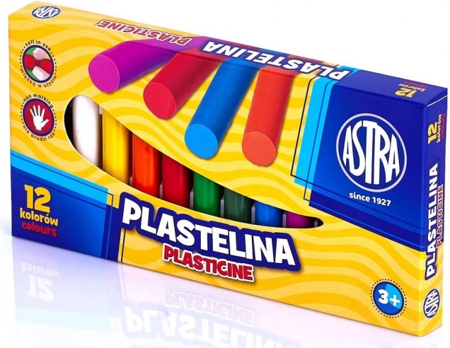 ASTRA plastelína sada 12 farieb 12×13 g