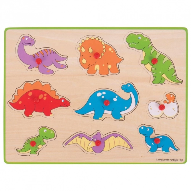 Bigjigs Toys Dinosaur Insertion Puzzle