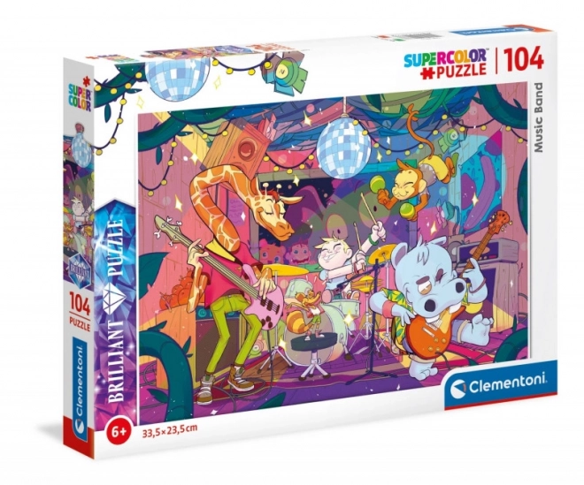 Clementoni Brilliant Puzzle 104 Pieces - Animal Band